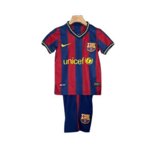 Barcelona Home 09-10 Retro Kids Kits Children Shirt Football Jersey