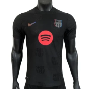 Barcelona Black Soccer Jersey Player Version Shirt 25-26