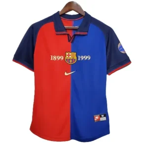 Barcelona Retro Jersey $$100.00.00-Yeas Anniversary Home 1999-2000