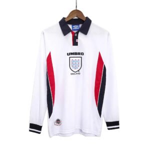 England World Cup 1998 Retro Long Sleeve Jersey Home
