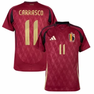 Belgium Home Carrasco 11 Shirt 2024-2025 Player version Non-Customize