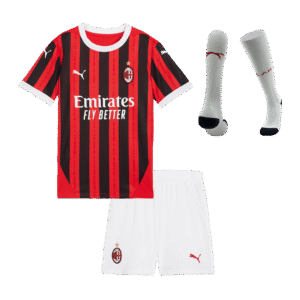 Kids AC Milan Custom Home Full Soccer Kits 2024-25