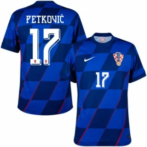 Croatia Away Petkovi? 17 Shirt 2024-2025 Player version Size£ºS-2XL Non-Customize