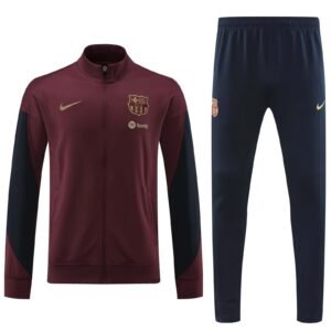 Nike 24-25 Barcelona Long Sleeve Kits Red Jacket Suits Football