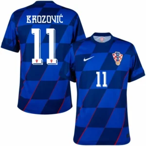 Croatia Away Brozovi? 11 Shirt 2024-2025 Fan Size£ºS-2XL Non-Customize