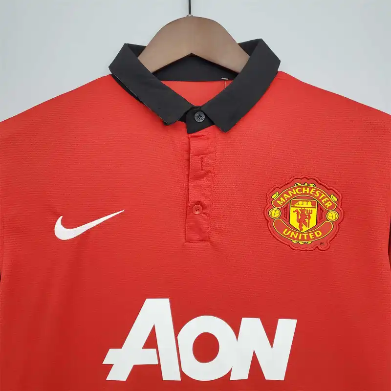 Manchester United 2013/14 Retro Jersey Home - Image 9