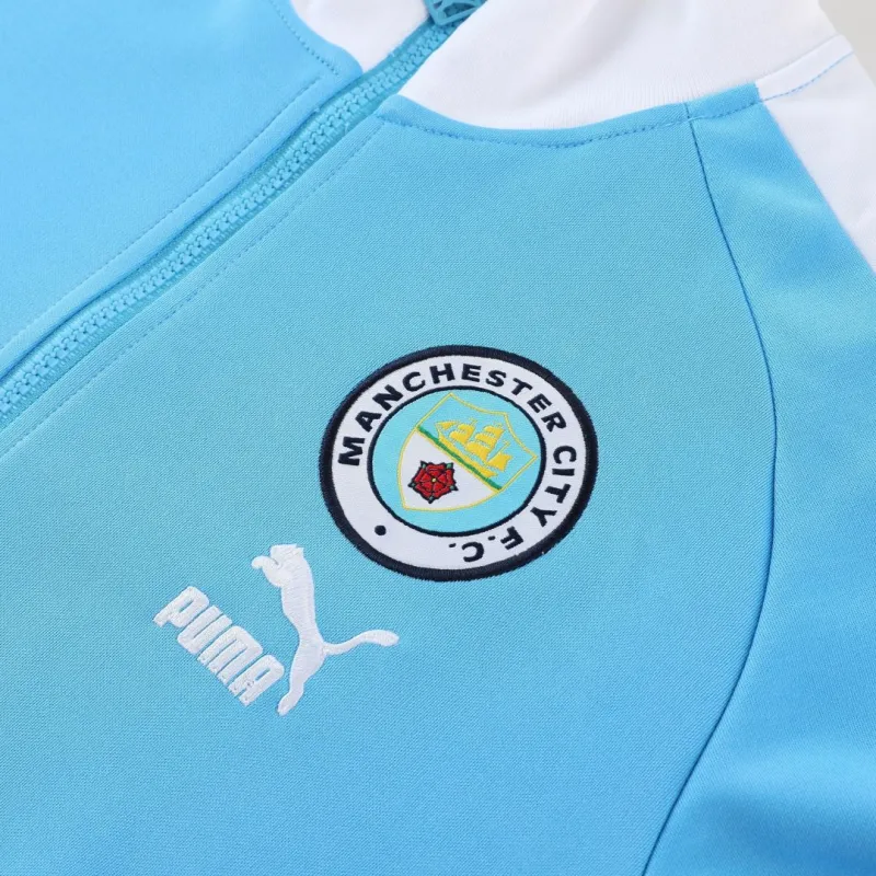 Manchester City Training Kit (Jacket+Pants) Blue 2023/24 - Image 4