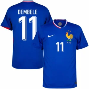 France Home Dembele 11 Shirt 2024-2025 Fan Size£ºS-2XL Non-Customize