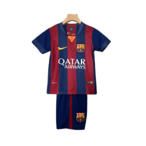Barcelona Home 2014-15 Retro Kids Kits Jersey+Shorts