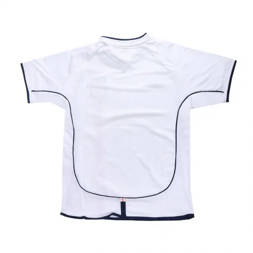 England World Cup 2002 Retro Soccer Jersey Home - Image 2