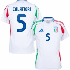 Italy Natio Away Calafiori 5 Shirt 2024-2025 Player version Size£ºS-2XL Non-Customize