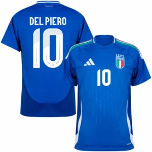 Italy Natio Home Del Piero 10 Shirt 2024-2025 Fan Size£ºS-2XL Non-Customize
