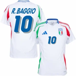 Italy Natio Away R.Baggio 10 Shirt 2024-2025 Fan Size£ºS-2XL Non-Customize