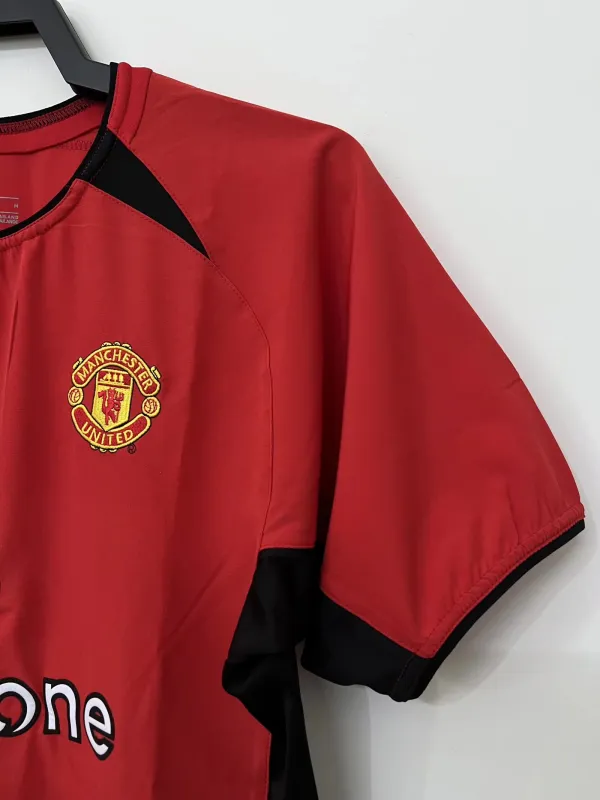 Manchester United Retro Jersey Home Shirt 2002-03 - Image 4