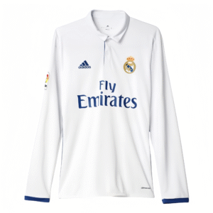 Adidas real madrid Retro Long Sleeve Home Jersey White 2016-17
