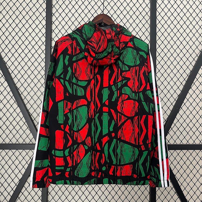 24-25 Arsenal Red&Green Windbreaker Jacket Football - Image 3