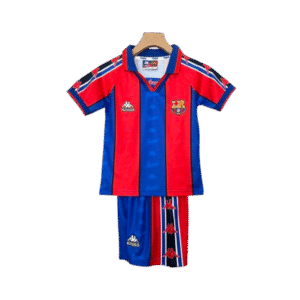 Barcelona 95-97 Home Retro Kid Kits Youth Apparels Jersey