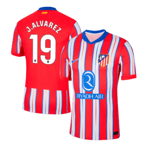 J.ALVAREZ #19 Nike 24-25 Atletico Madrid Home Soccer Jersey Player Edition