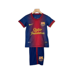 Barcelona 12-13 Home Retro Kids Kits Children Shirt Soccer Jersey