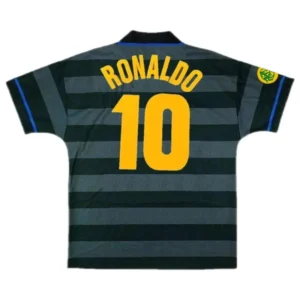 Inter Milan Ronaldo #10 Retro 1997-98 Jersey Europa League Away