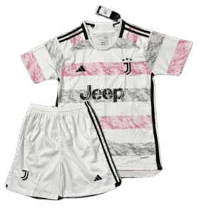 2023-24  Kids Juventus Away Kit Jersey+Short