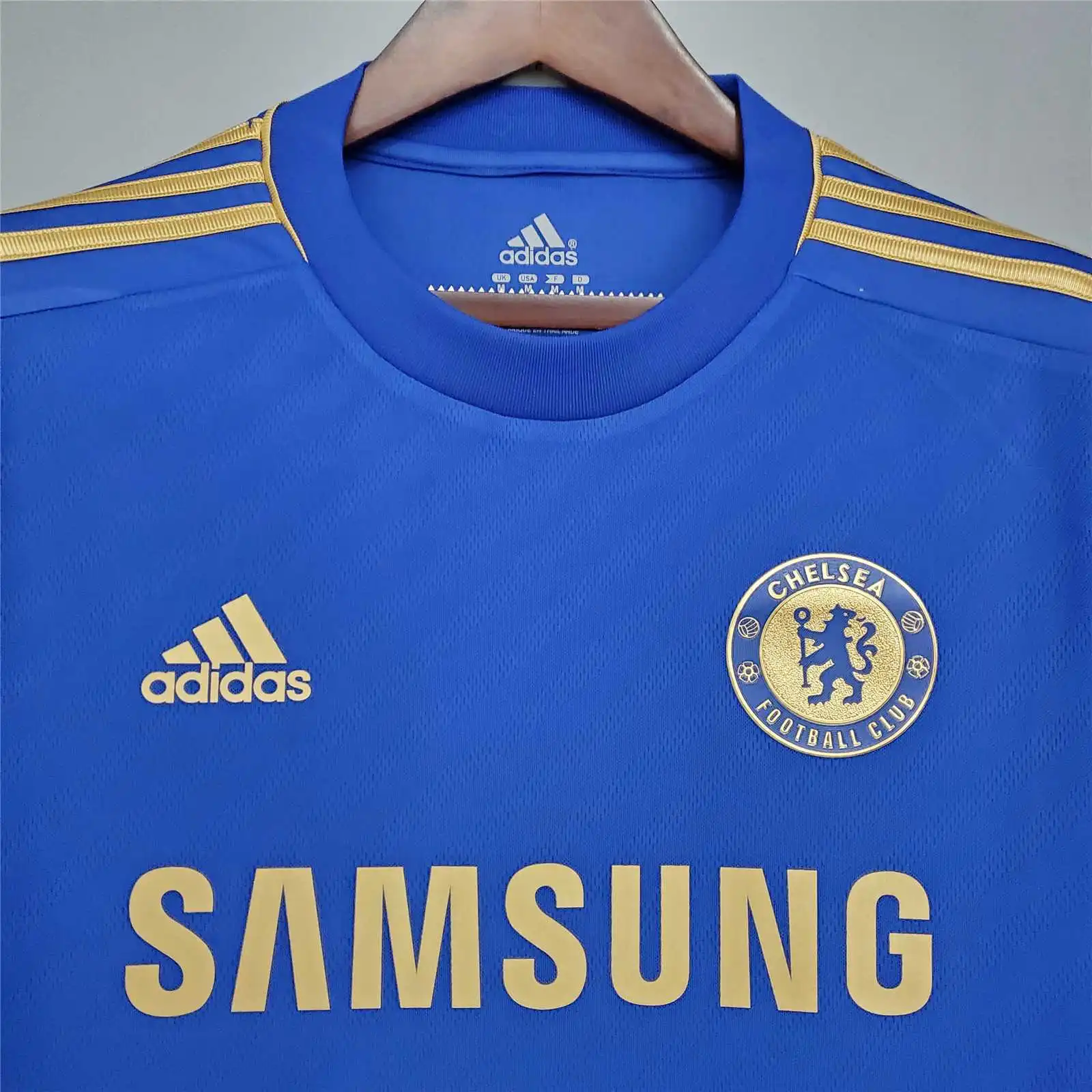 12-13 Chelsea Retro Jersey Home - Image 3