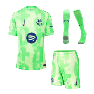 Barcelona Third Away Custom Full Soccer Kit 2024-25 Spotify Logo Without Text