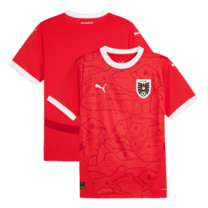 Puma Austria Soccer Jersey Home Custom Shirt 2024