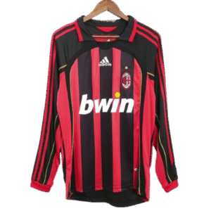 2006-07 AC Milan Retro Jersey Home Long Sleeve