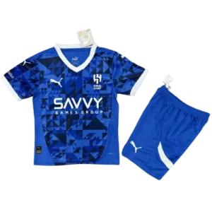 2024-25 Kids Al Hilal SFC Home Jersey(Shirt+Shorts)