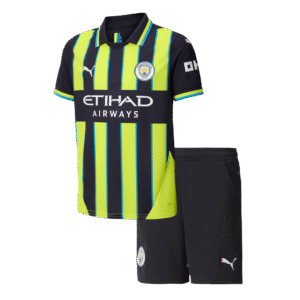 24-25 Manchester City Away Kids Kit Jersey+Shorts
