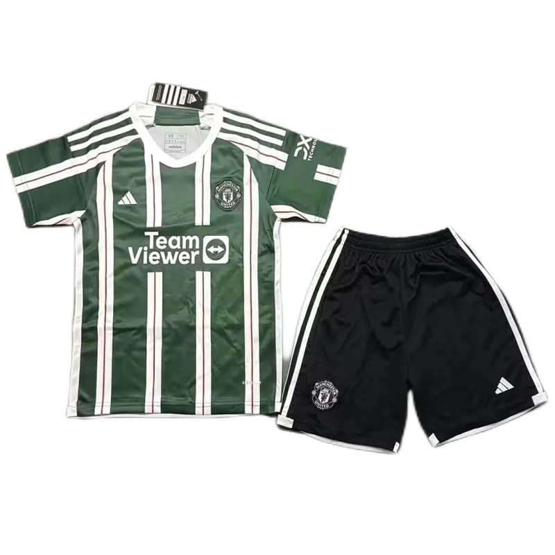 Kids Manchester United 2023/24 Away Jersey Kit - Image 7