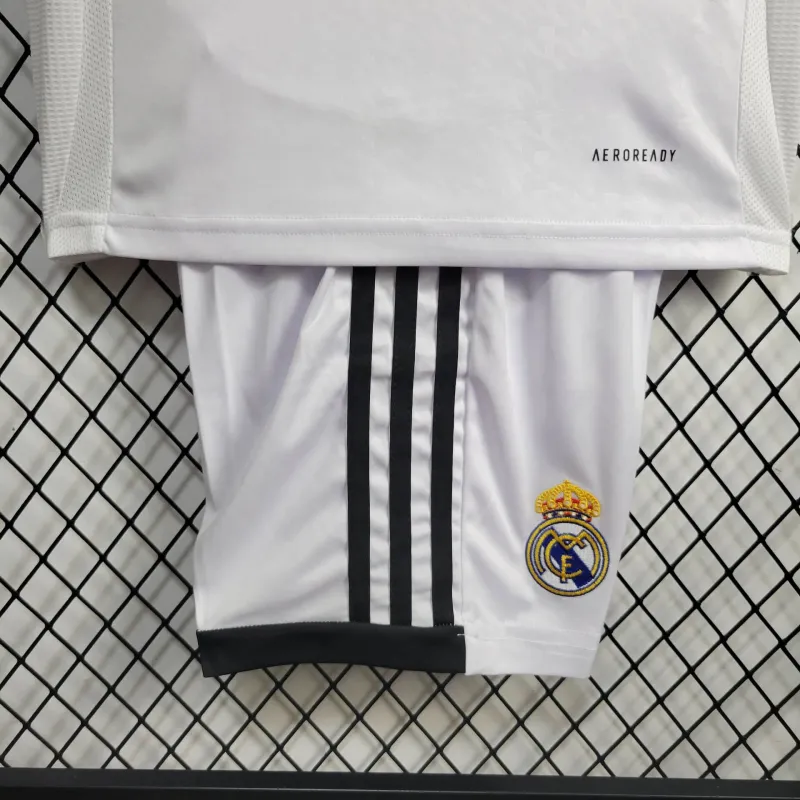 24-25 real madrid Home Kids Kit Jersey+Shorts - Image 8