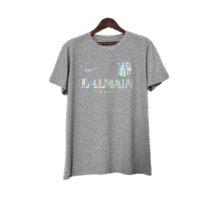 BALMAIN Barcelona 24-25 Grey Reflective Football New Shirt