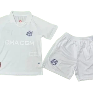 Kids Marseille 125-Year Anniversary White Kits 2024-25