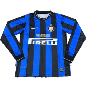 Inter Milan UCL Final 2009/10 Retro Home Long Sleeve Jersey