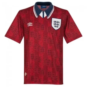 England Retro Soccer Jersey Away Shirt 1994