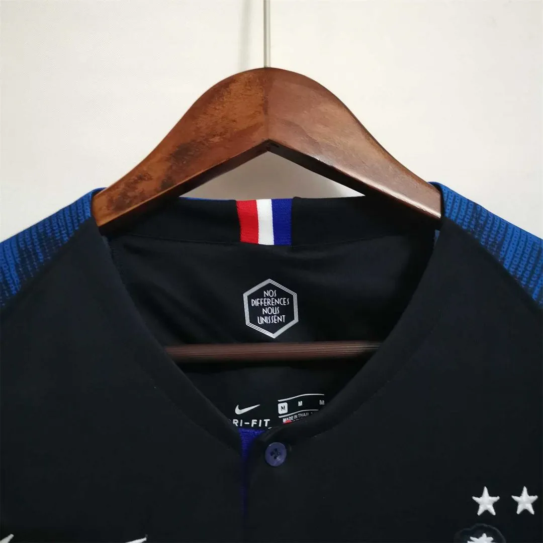 2018 France World Cup Champion 2 Stars Home Retro Jersey - Image 4