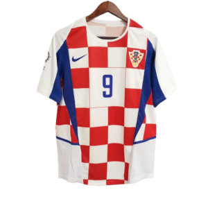 2002 Croatia Home Retro Football jersey