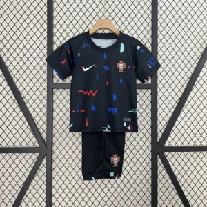 2024 Portugal Grey Training Kid Kits Youth Apparels Sport Jersey