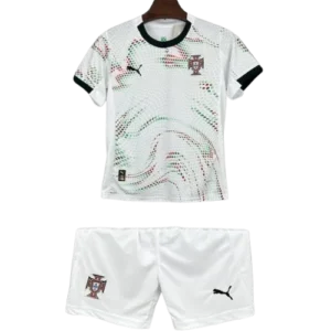 Kids Portugal Away Soccer (Jersey+Shorts) Kits 2025